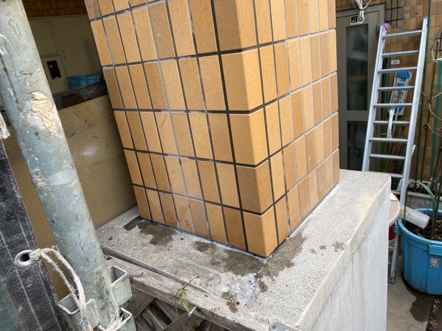 東京都大田区の外壁タイル補修工事.完了